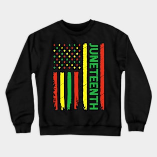 JuneTeenth Flag Shirt Black History vintage Black Pride Crewneck Sweatshirt